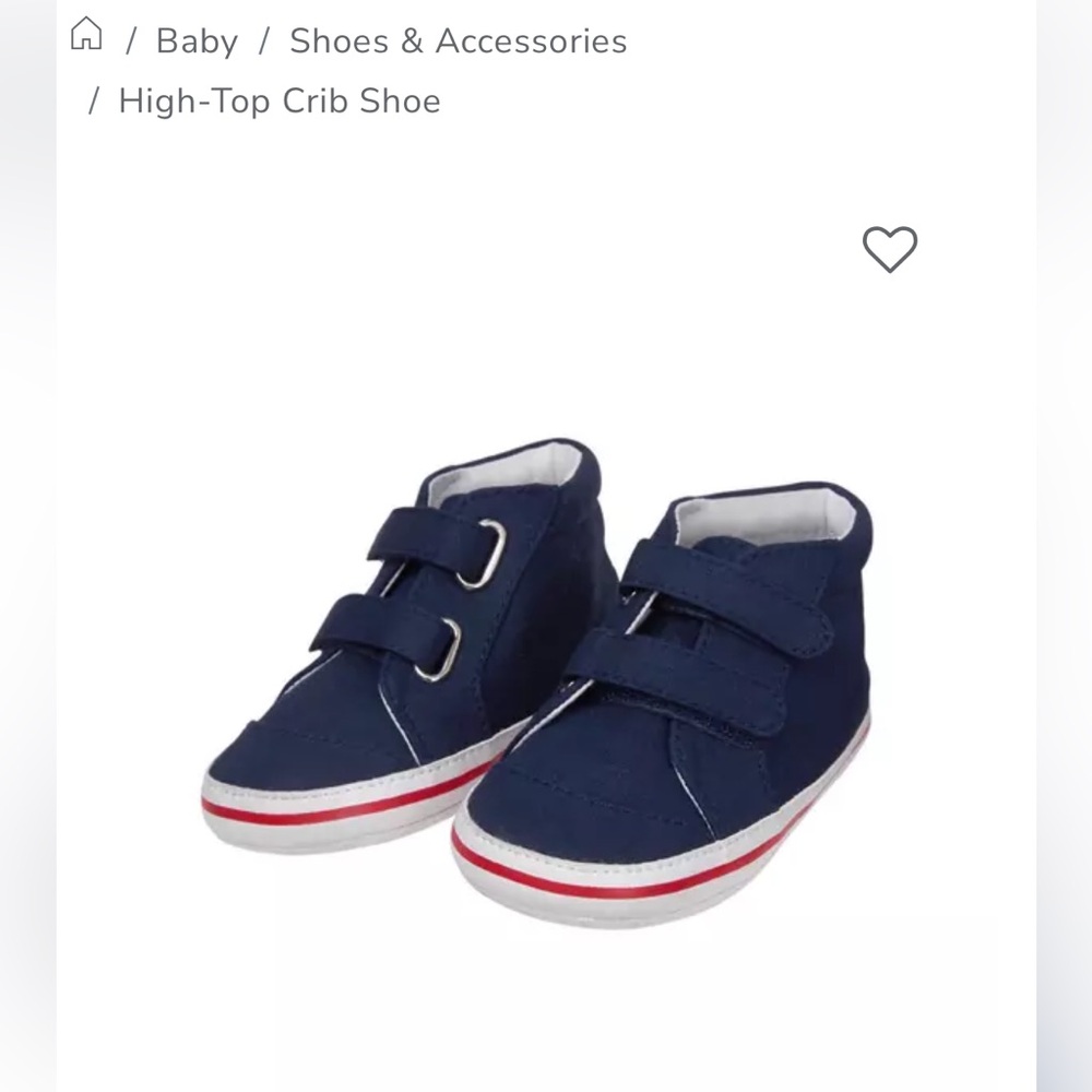 Janie and Jack High-Top Crib Shoe 12-18mo